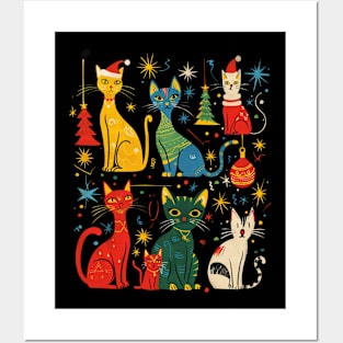 Modern Living Cat Styles Posters and Art